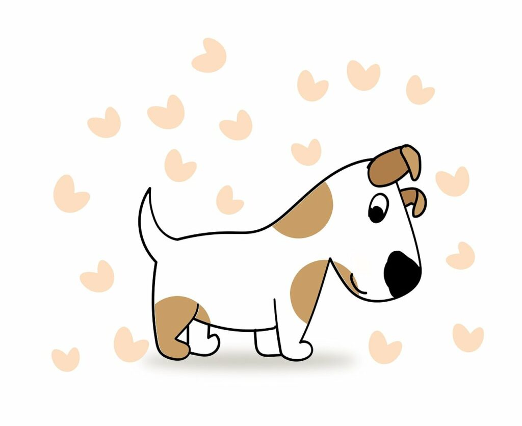 animal dog heart love cartoon pet 6987017
